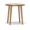 Tabouret Miss Button, chêne huilé naturel, bas