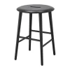 Tabouret Norrabo 53 cm, Chêne laqué noir