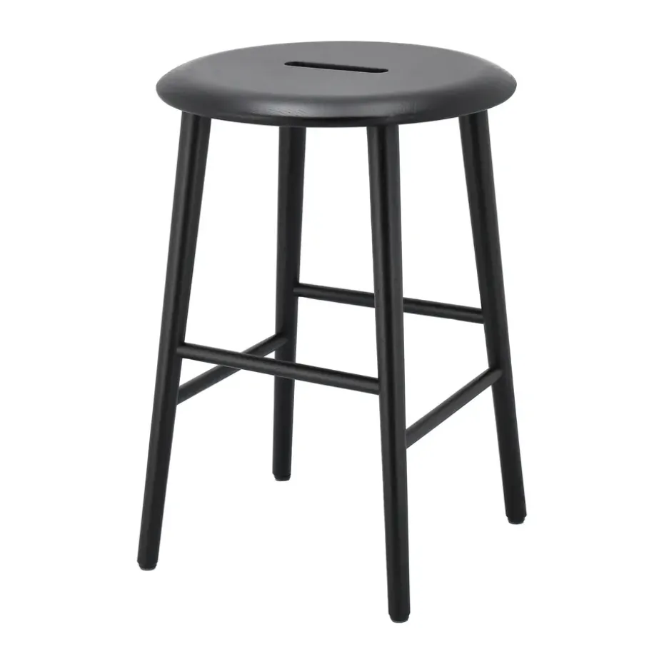 Tabouret Norrabo 53 cm, Chêne laqué noir