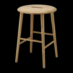 Tabouret Norrabo 53 cm, Chêne laqué naturel