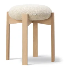 Tabouret Pioneer bas, Zero 0001-chêne laqué