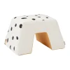 Tabouret Pippi, Blanc-orange