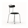 Tabouret Plus, Base noir-chromé