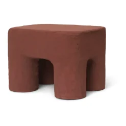 Tabouret Podo, Red Brown