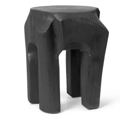 Tabouret Root Ø 30x40 cm, Black stained