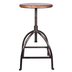 Tabouret Sire bois de manguier, 73 cm