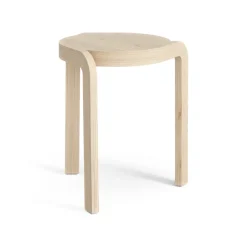Tabouret Spin H44 cm, Frêne lacqué