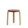 Tabouret Tap, caramel, pieds en chêne