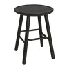 Tabouret ZigZag 47 cm, Frêne lasuré noir