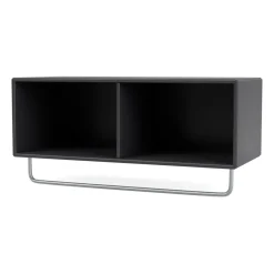 Étagère à chapeaux avec tringle COAT, Anthracite