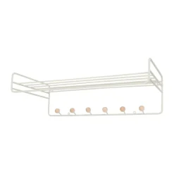 Étagère à chapeaux Bill Hat Rack, Greige