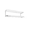 Étagère à chapeaux Classic 650, blanc/chrome, 2 niveaux, 100 cmn