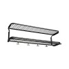 Étagère à chapeaux Classic 650, noir/noir, 2 niveaux, 100 cm