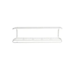 Étagère à chapeaux Classic 650, blanc/blanc, 2 niveaux, 100 cmn