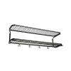 Étagère à chapeaux Classic 650, noir/chrome, 2 niveaux, 40 cm