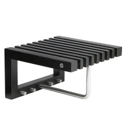 Étagère à chapeaux Cutter mini, chêne laqué noir