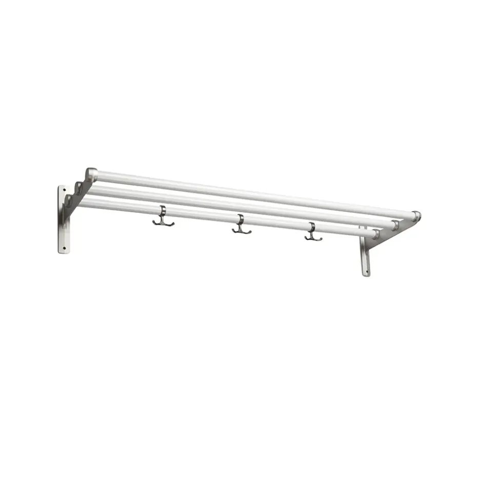 Étagère à chaussures/à chapeaux Nostalgi, blanc, structure en aluminium