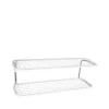 Étagère à chaussures Classic 650, blanc/chrome, 2 niveaux, 120 cmn
