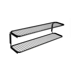 Étagère à chaussures Classic 650, noir/chrome, 2 niveaux, 60 cm