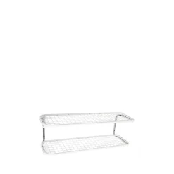 Étagère à chaussures Classic 650, blanc/chrome, 2 niveaux, 70 cm