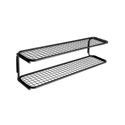 Étagère à chaussures Classic 650, noir/noir, 2 niveaux, 70 cm