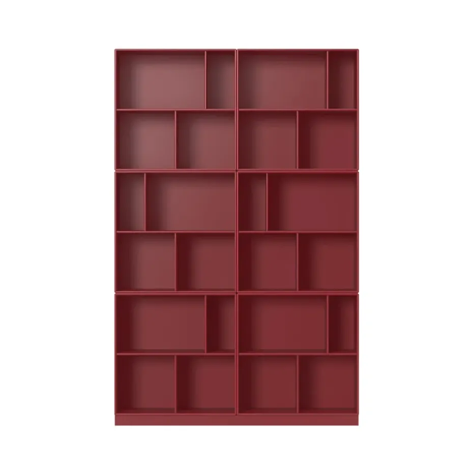 Étagère à livres Read, Beetroot 165-avec plinthe de 7 cm