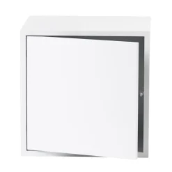 Étagère avec porte Stacked 2.0, moyen, blanc