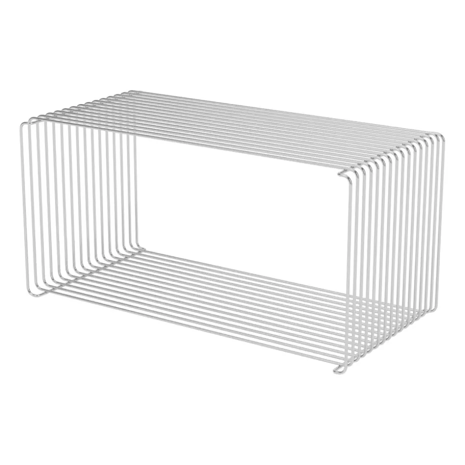 Étagère cube Panton Wire Extended 70x34,8x34,8 cm, Chrome