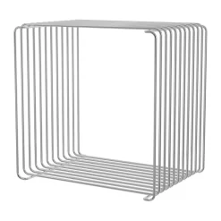 Étagère cube Panton Wire Single 34,8x34,8x25,7 cm, Chrome