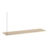 Étagère d'appoint Stedge 80 cm, Chêne pigmenté blanc
