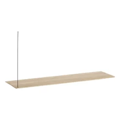 Étagère d'appoint Stedge 80 cm, Chêne pigmenté blanc