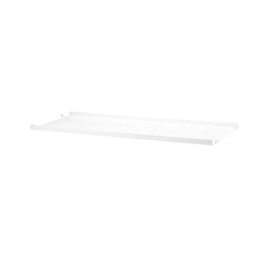 Étagère en métal String, blanc, 78x30 cm, bord bas