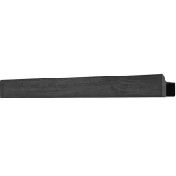 Étagère magnétique Flex Rail 60 cm, Chêne peint noir-noir