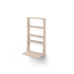 Étagère murale avec bureau Gridlock - M1-A4-0-D, Natural Ash