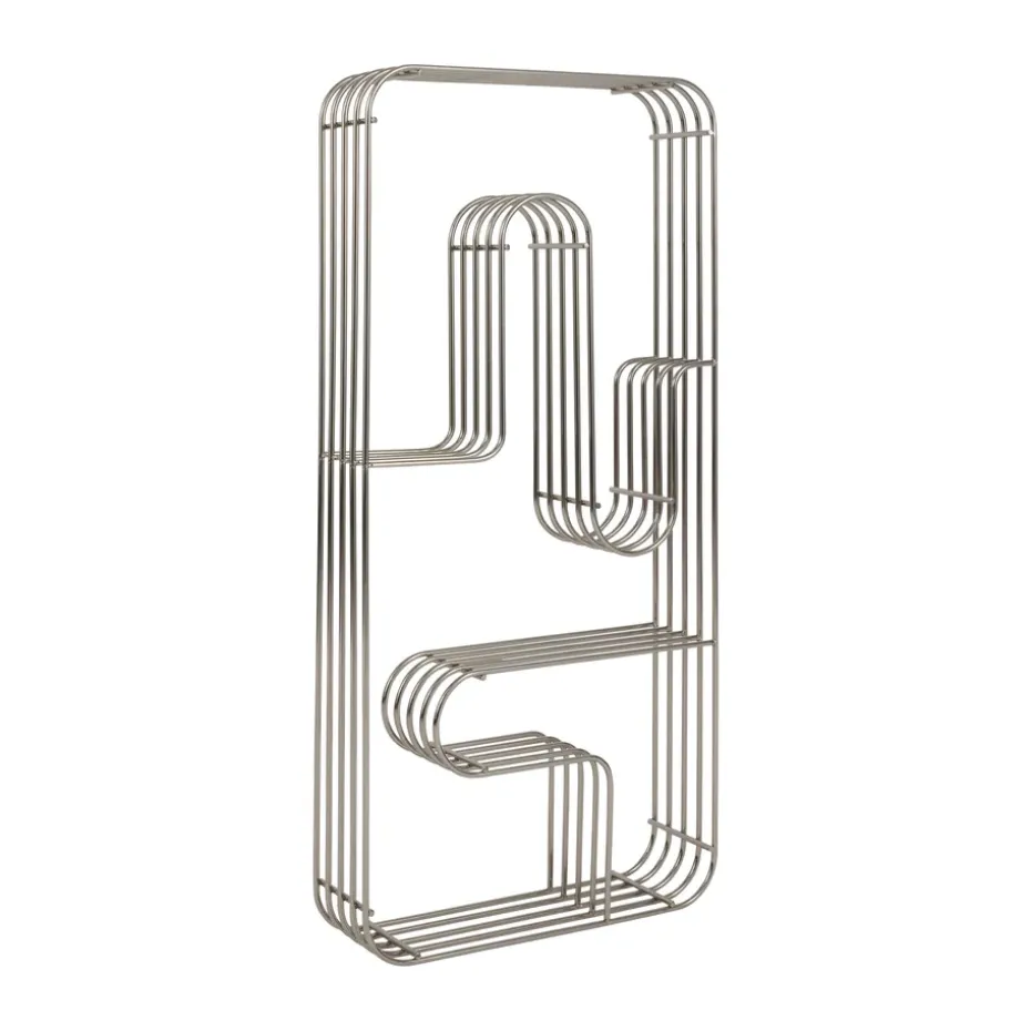Étagère murale Curva rectangulaire, Argent