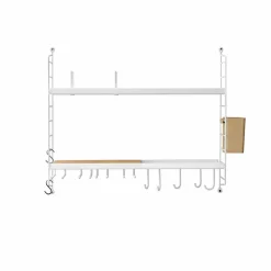 Étagère murale de cuisine String, blanc