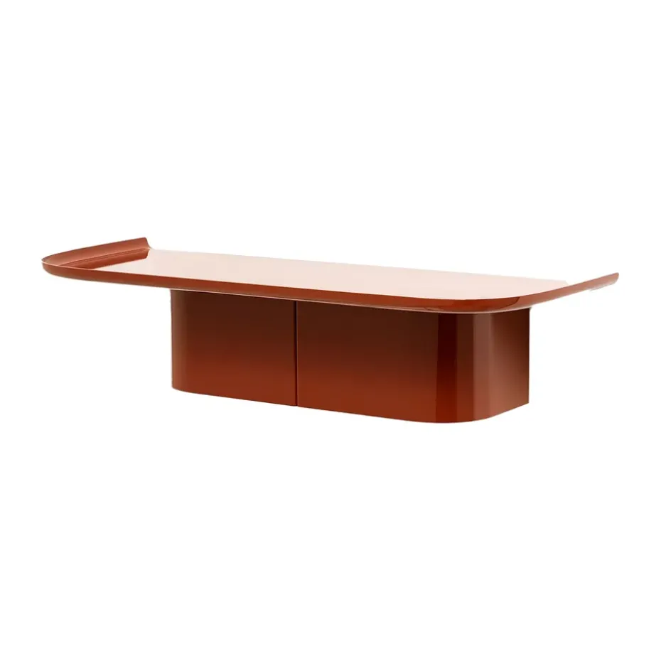Étagère murale Korpus 4 hooks M, Brick red