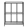Étagère murale Manhattan Low 65,5x33x79,5 cm, Black