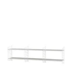 Étagère String, blanc, 58x30 cm, lot de 3