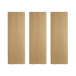 Étagère String, chêne, 58x20 cm, lot de 3