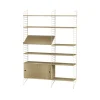 Étagère String, chêne, 78x30 cm, lot de 3