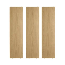 Étagère String, chêne, 78x20 cm, lot de 3