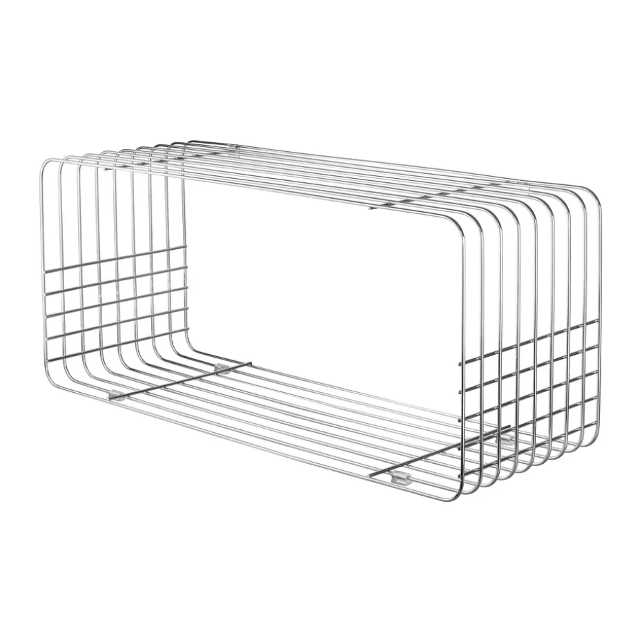 Étagère Wire, Chrome, 31x70x26 cm