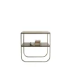 Tati Console 65 table d'appoint, calcaire jura, support nougat, 65