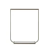 Tati porte-vêtements, bronze, large, marbre carrara
