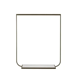 Tati porte-vêtements, bronze, large, marbre carrara