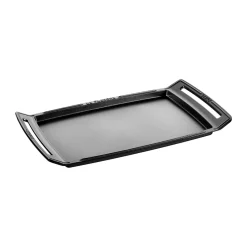 Teppanyaki Staub plaque de cuisson avec poignées 38x25 cm, Noir