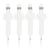Étiquette de plante Hattifnatt, lot de 4, Blanc