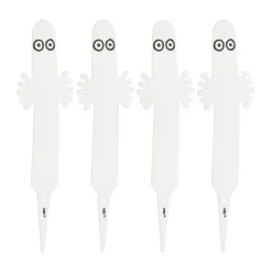 Étiquette de plante Hattifnatt, lot de 4, Blanc
