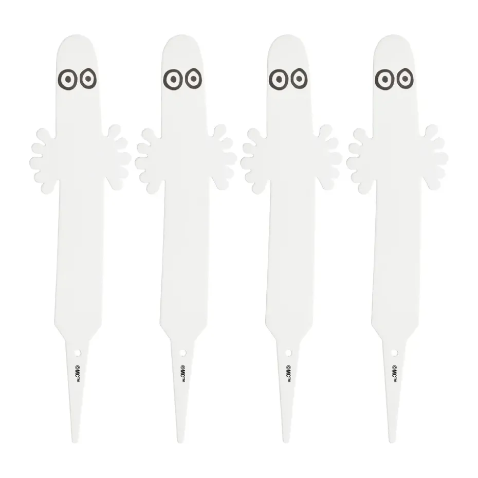 Étiquette de plante Hattifnatt, lot de 4, Blanc